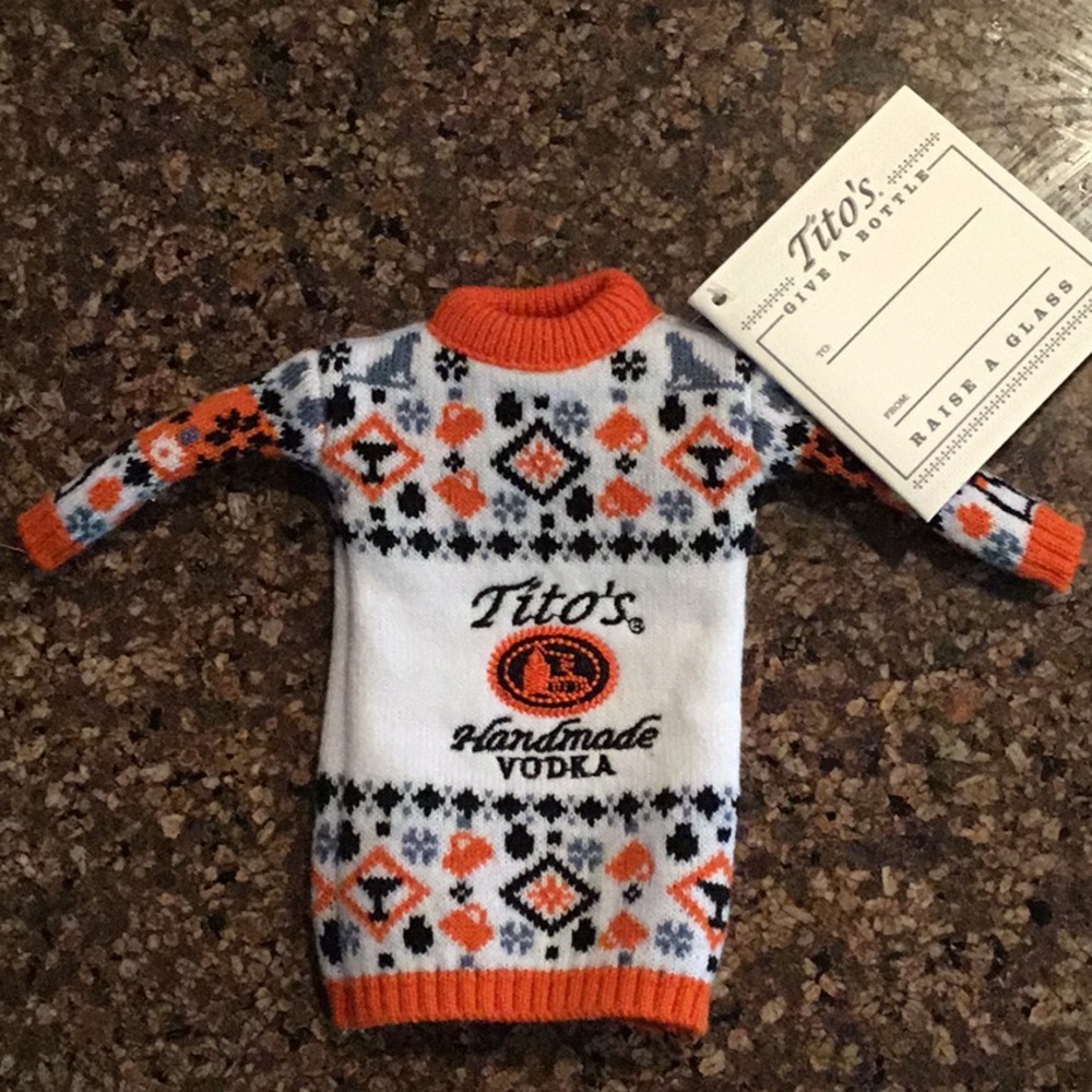 Tito’s bottle sweater